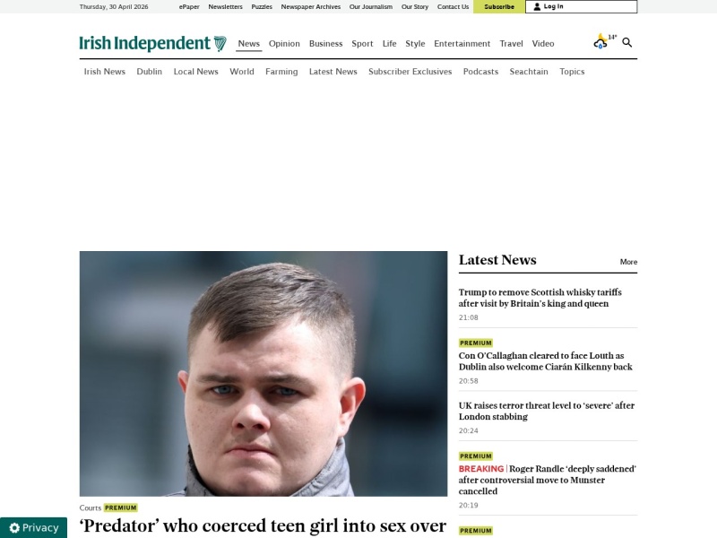 Irish Independent - Site officiel