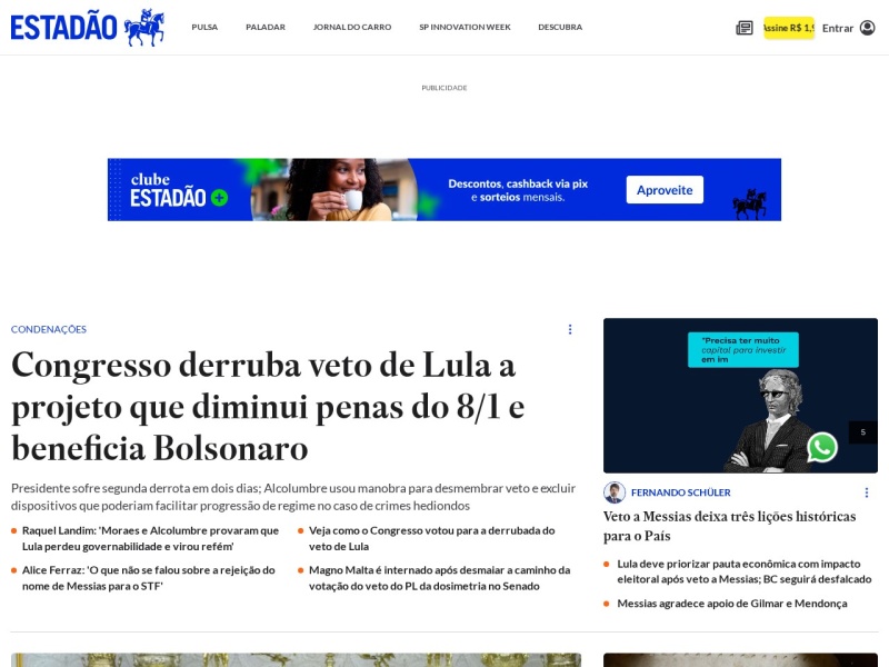 Estadão - Site officiel