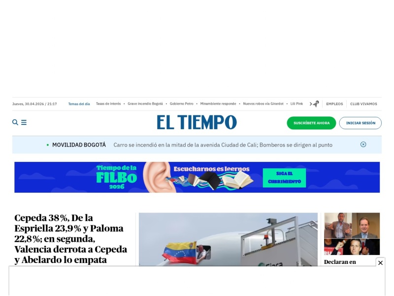 El Tiempo Colombia - Site officiel