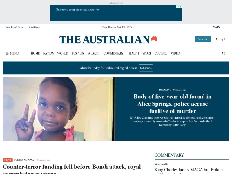 The Australian - Site officiel