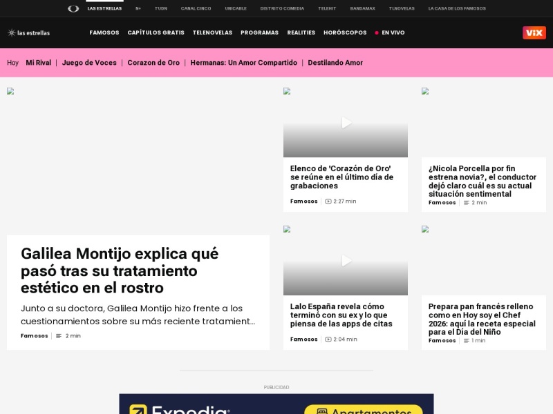 Las Estrellas - Site officiel