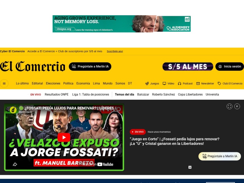 El Comercio Perú - Site officiel