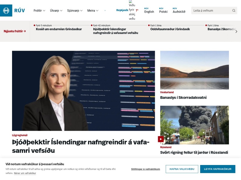 RÚV - Télévision islandaise