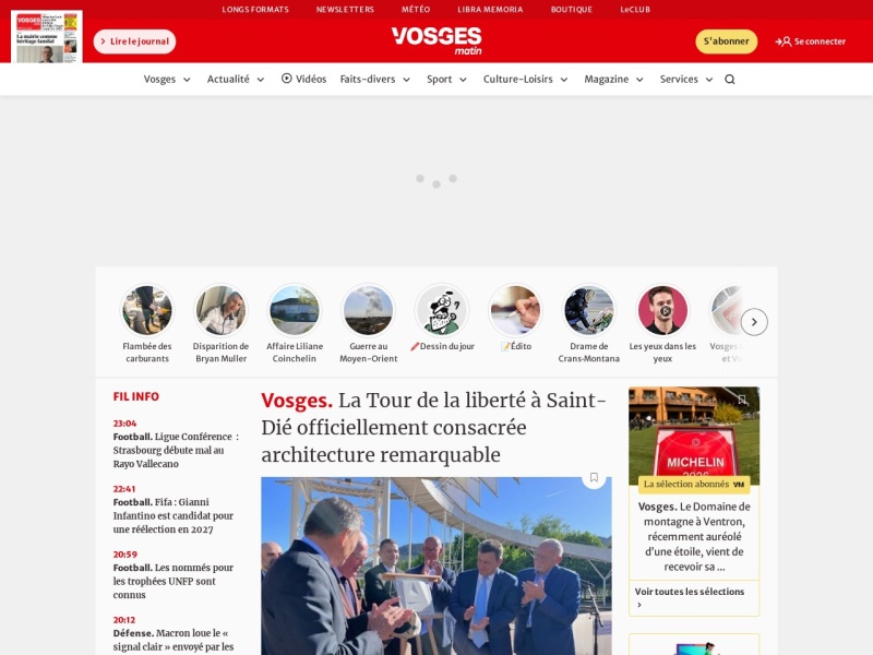 Vosges Matin - Site officiel