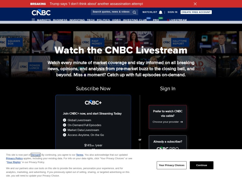 CNBC Live TV