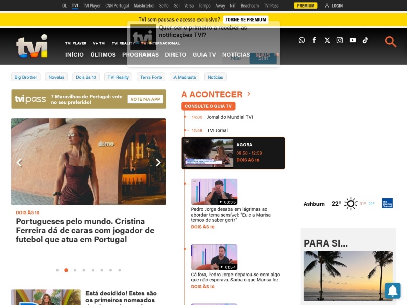 TVI - Site officiel