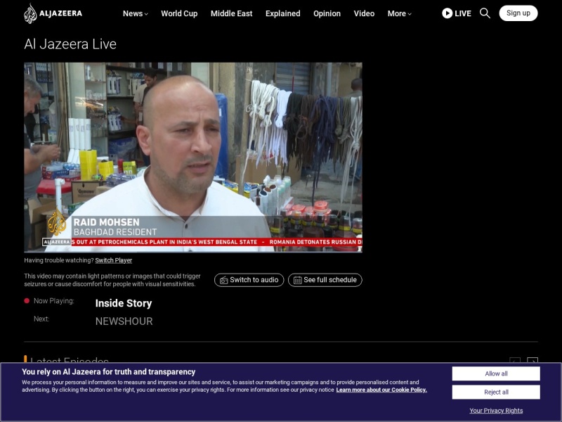 Al Jazeera - Live