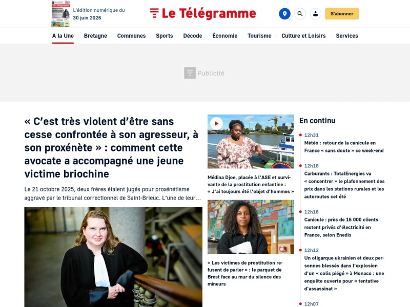 Le Télégramme - Site officiel