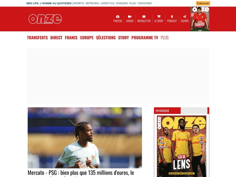 Aperçu du site