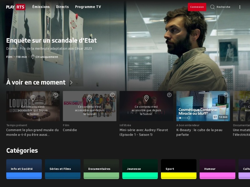 Aperçu du site
